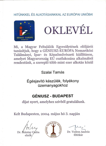 2004 - Géniusz