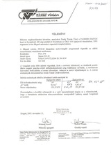 Tisza Volán Zrt. tapasztalatai